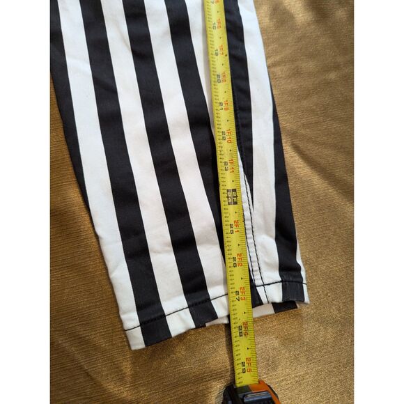 Hot Topic HT Denim Hi-Rise Super Skinny Stripe Jeans Black White Size 17 36x27.5 - Picture 6 of 6